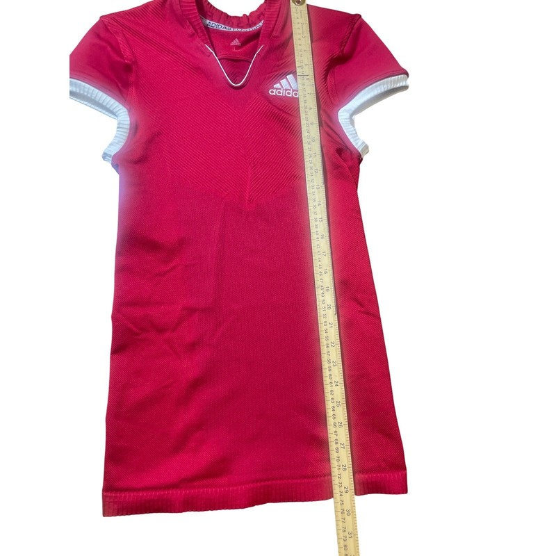 Adidas Football Men Deep Red TechFit CompressionV-Neck Textured Knit-pullover Lg gallery