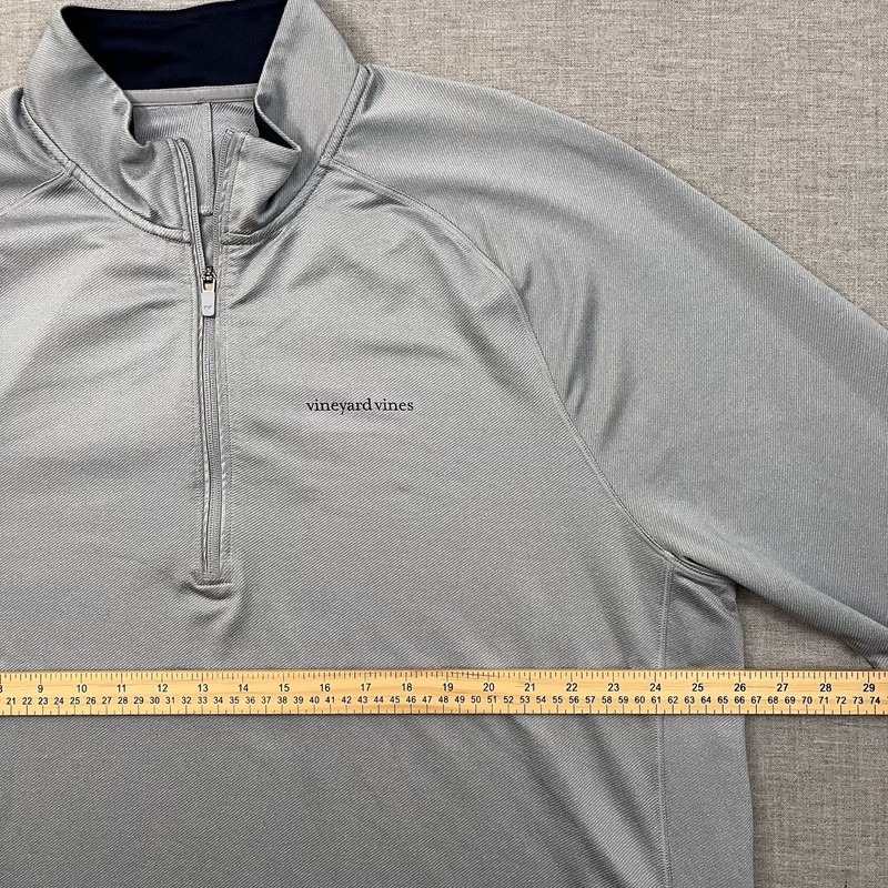 Vineyard Vines 1/4 Zip Pullover Mens 2XL Gray Golf Stretch Whale Preppy gallery