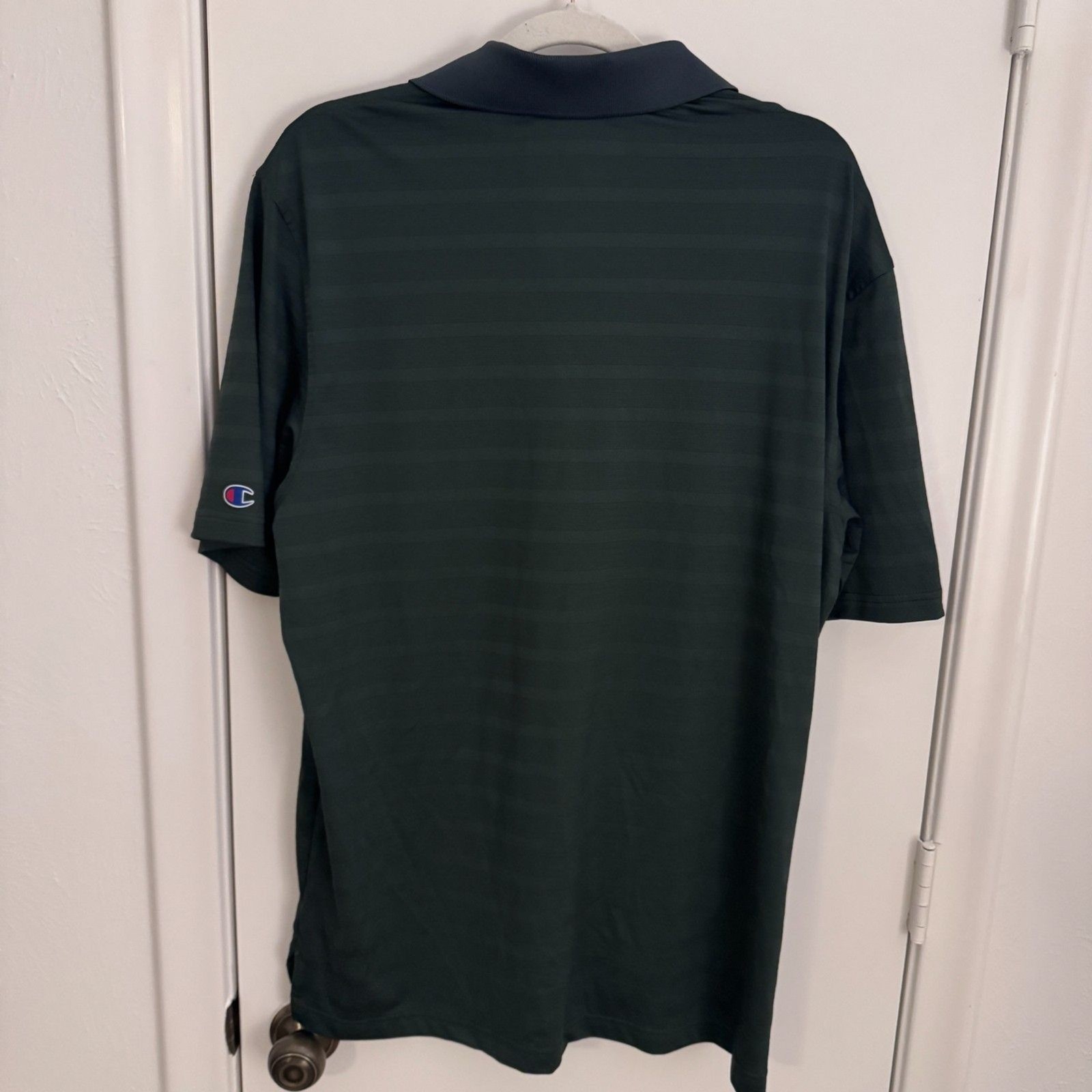 Mens Champion Colorado State Green Golf Polo Size L EUC gallery