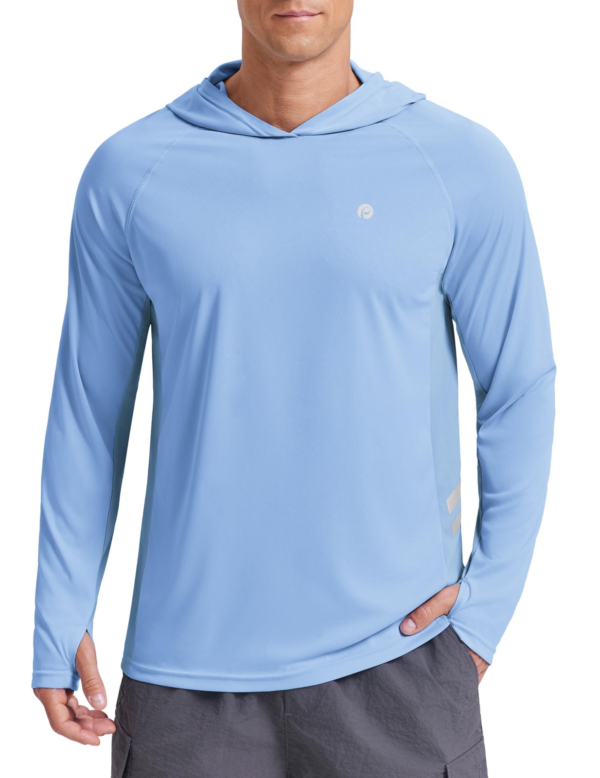 Men's UPF 50+ Sun Protection Long Sleeve Hoodie Shirts UV Outdoor Cooling Fis... gallery