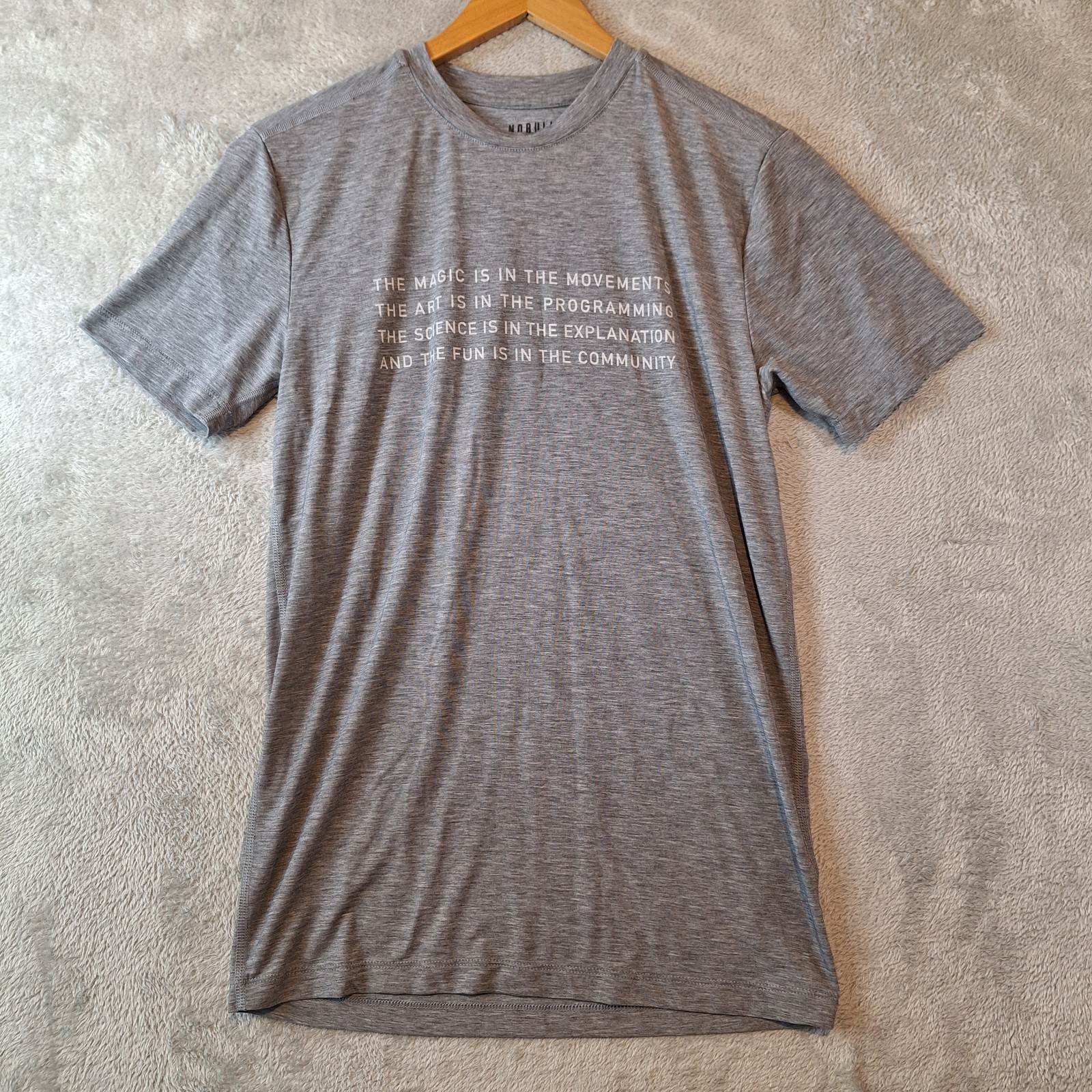 NOBULL CrossFit T-Shirt Mens Small Gray Short Sleeve Magic Art Science Fun Tee gallery