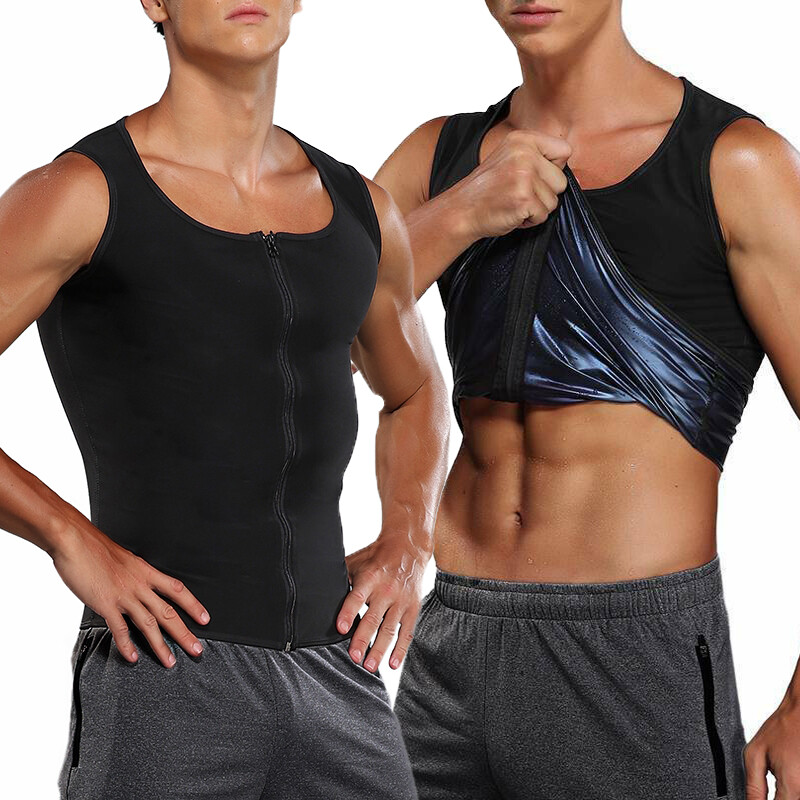 Men Gynecomastia Compression Tank Tops Sauna Sweat Vest Fitness Body Shaper Belt gallery