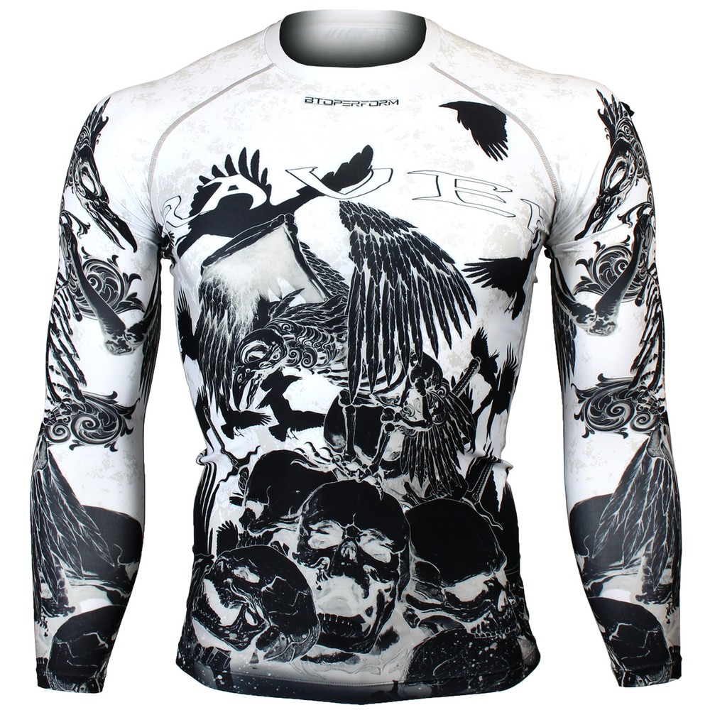 BTOPERFORM [FX-125K] Skin Compression Rash guard Under Tight Base layer Gym MMA
