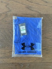 Under Armour Men’s Blue Huge U Athletic T-Shirt L New With Tags