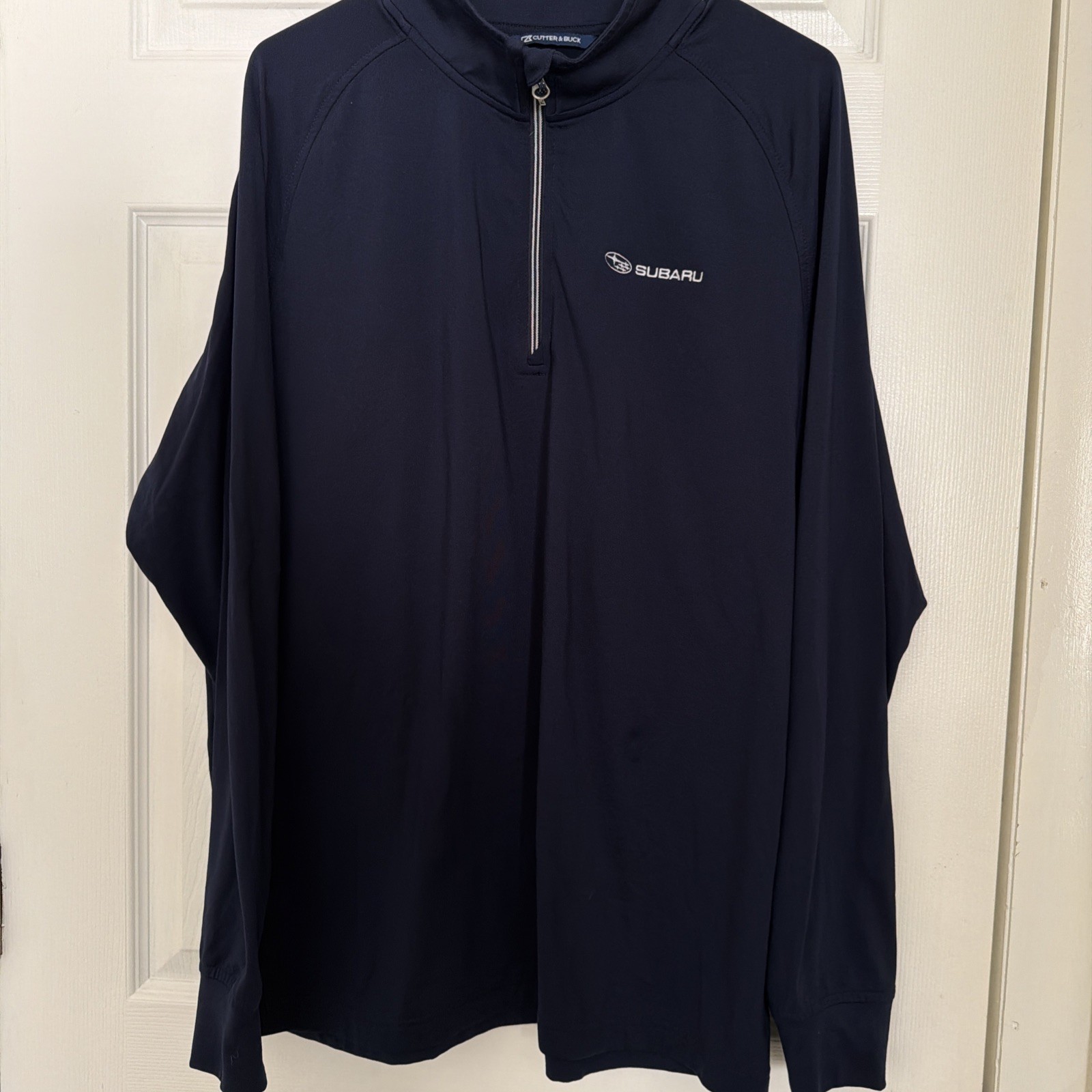 Subaru logo Cutter & Buck Pullover Large Navy Blue Half Zip Long Sleeve gallery