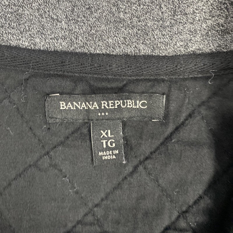 Banana Republic Mens 1/4 Zip Pullover Mock Neck Long Sleeve Gray Size XL gallery