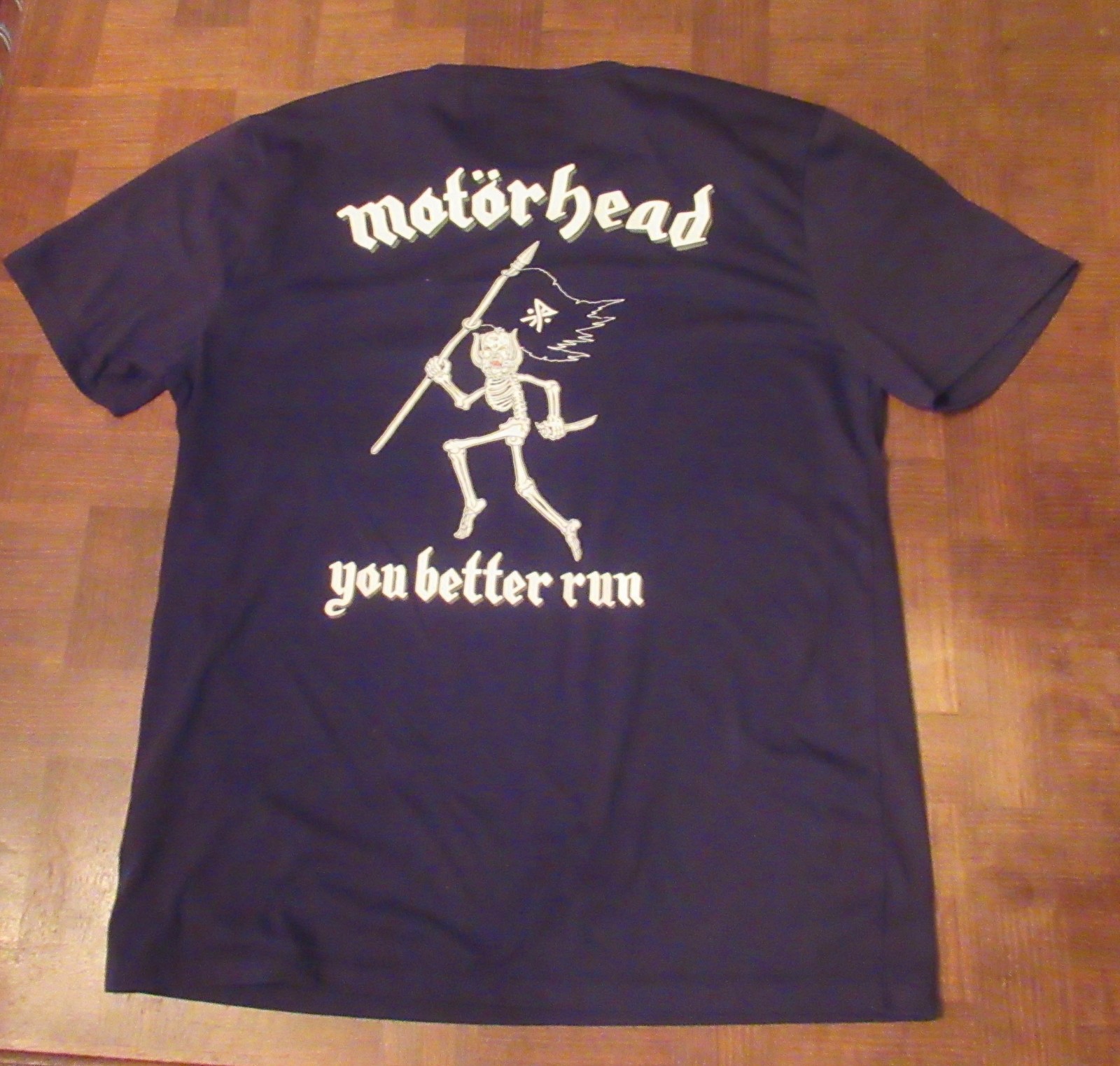 Roark Motorhead You Better Run Amok heavy metal skeleton tshirt size SMALL gallery