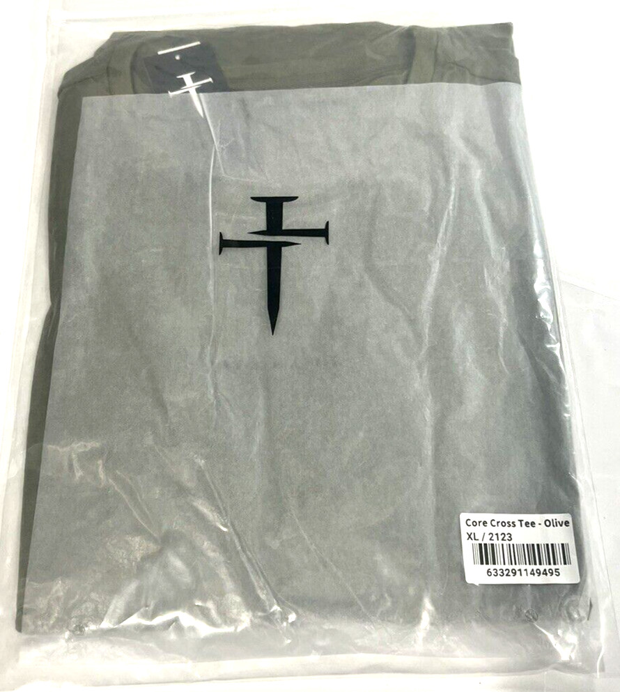 Three Nails Men's Athletic Core Cross Tee Shirt Size XL ($36 MSRP) gallery