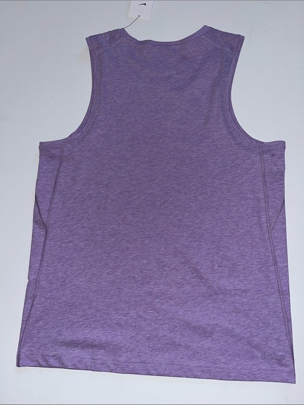 Nike Tank Top Men's M Versatile Gym shirt Dri-Fit Cotton Poly Soft purple $55 gallery