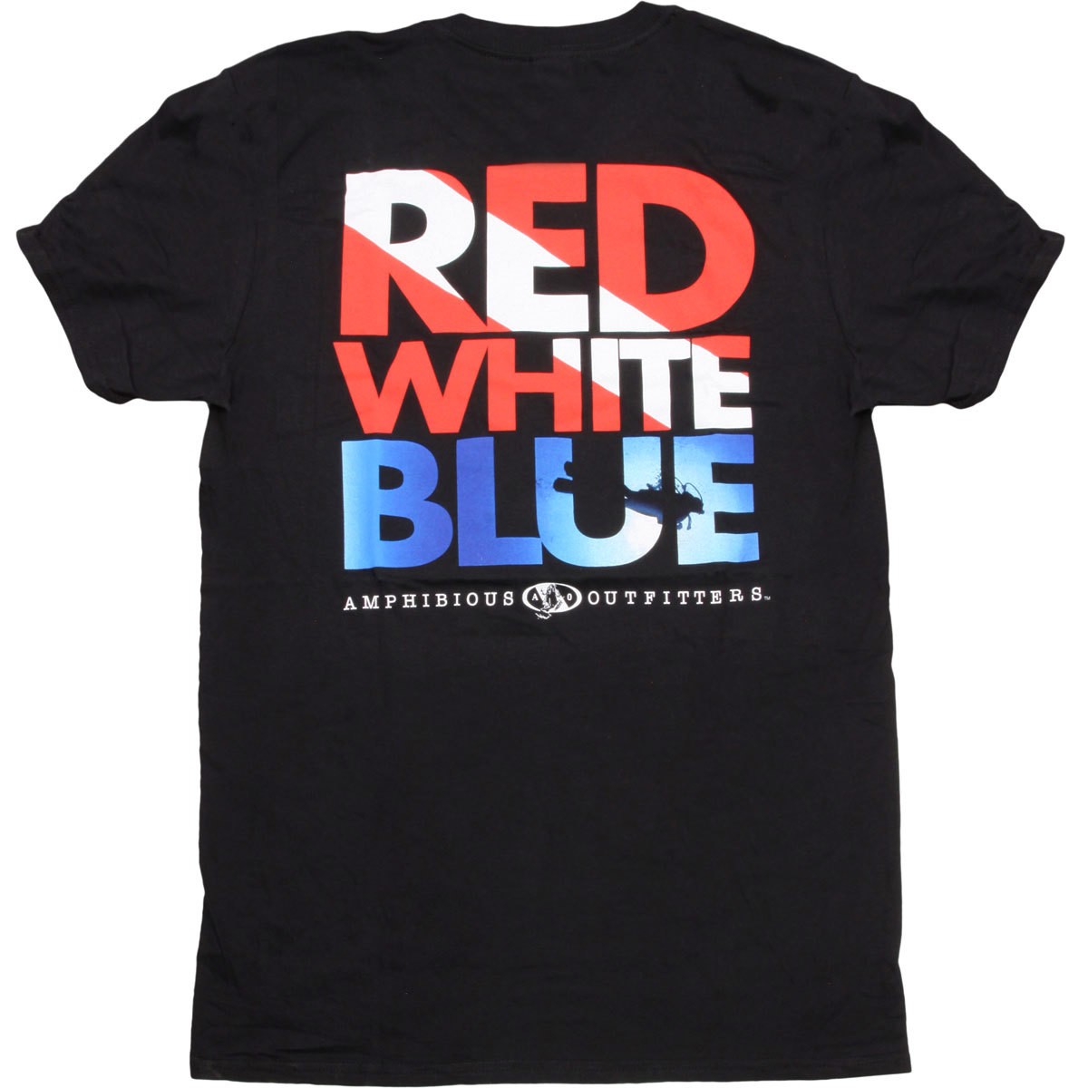 Amphibious Outfitters Red/White/Blue T-Shirt, Black gallery