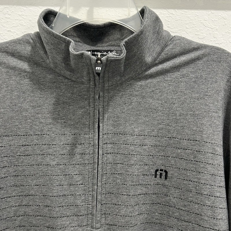Travis Matthew Solid Gray 1/2 Zip Pullover Men’s Large smoke free home EUC! gallery