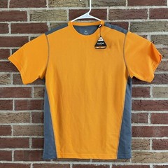 Bolle Active Men’s T-Shirt Size Small Crew Neck Orange/Gray NWT