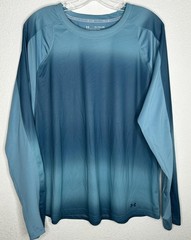 Under Armour Iso-Chill Shirt Men 2XL Fitted Blue Shore Break Fitted Performance