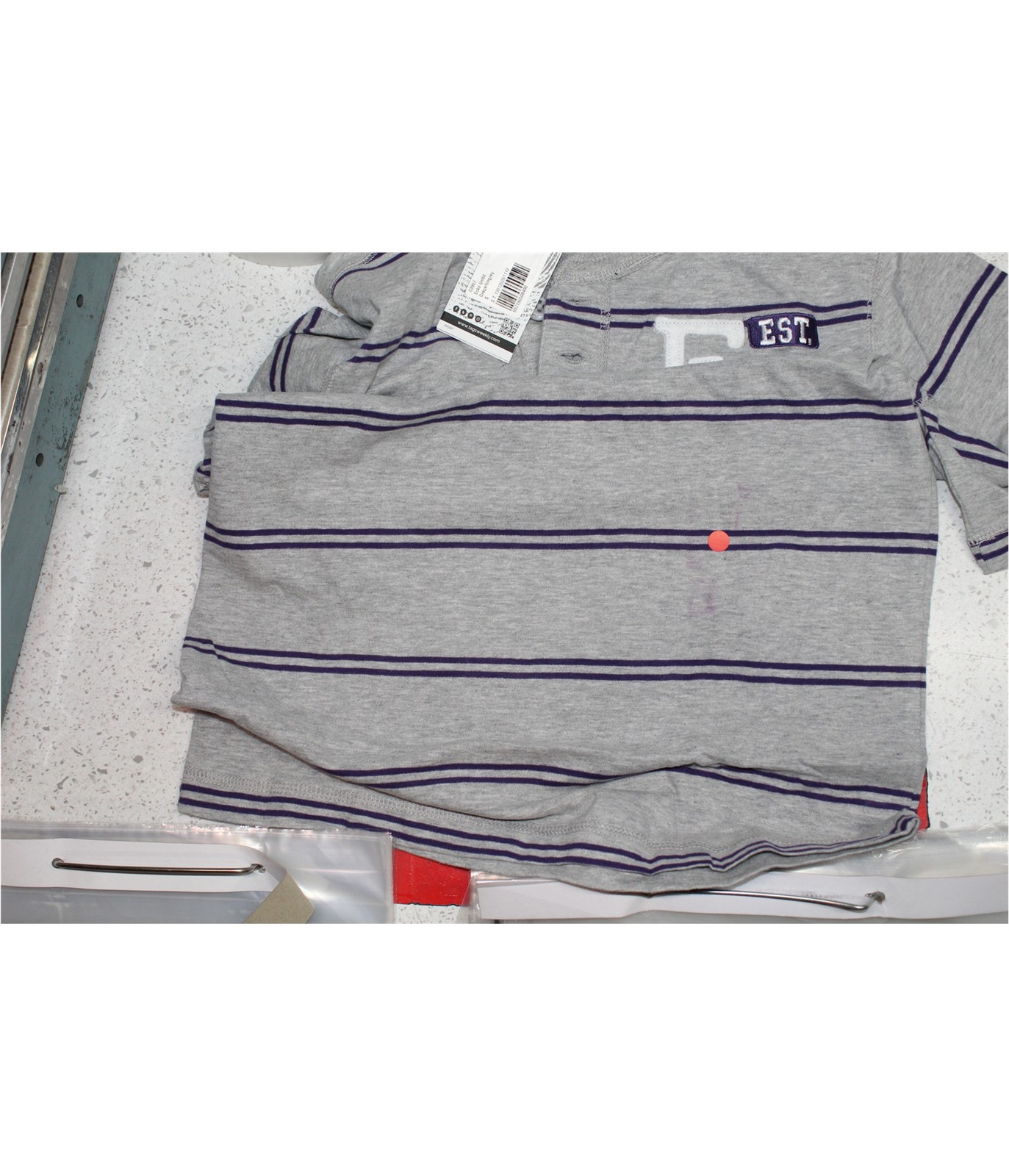 Ecko Unltd. Mens Clean Stripe Henley Shirt, htrgrey, S gallery