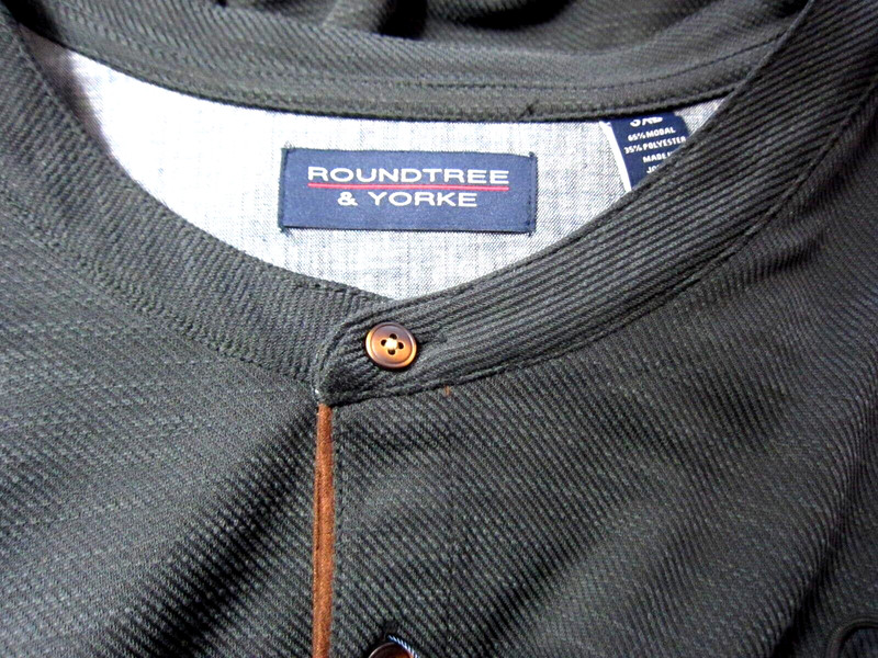 Roundtree & Yorkee Men's 3XB Black Pullover Shirt Long Sleeve New with Tag gallery