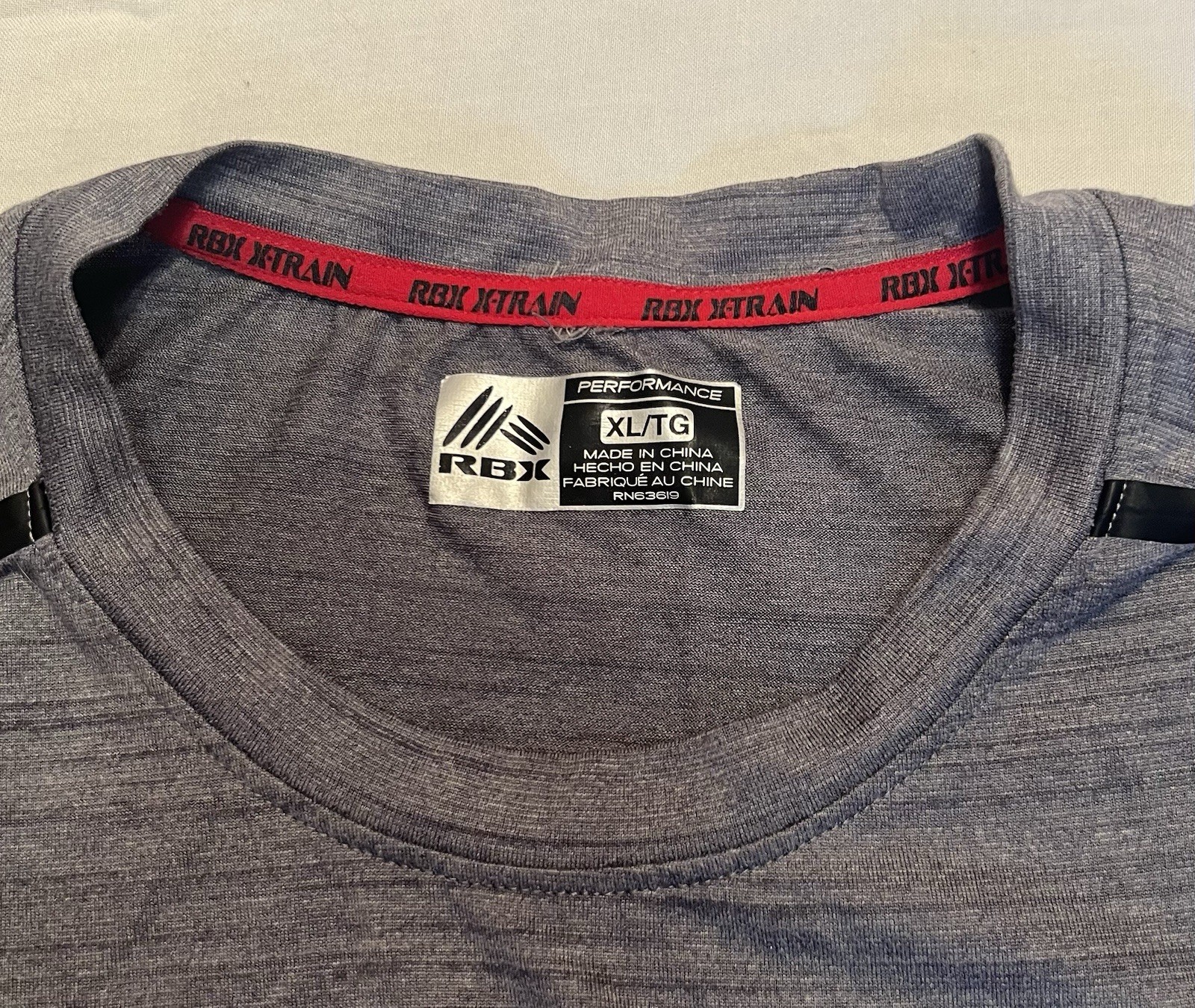 RBX X-Train Men's Big & Tall Sleeveless Tank Top Gray XLT Lightweight Polyester gallery