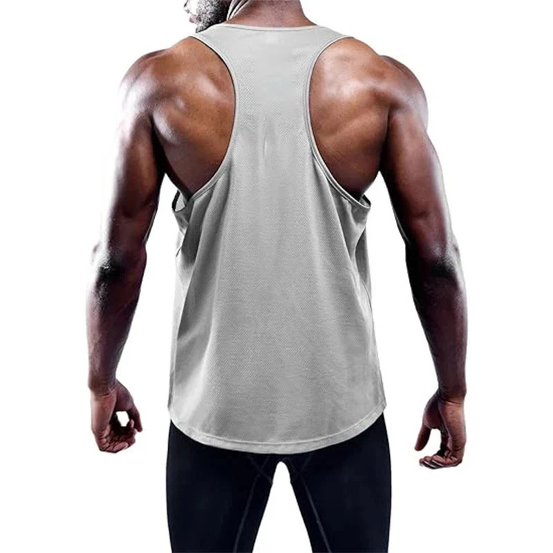 Running Tank Top Men Summer Sport Gym Vest Quick Dry Training Tanktop Workout gallery