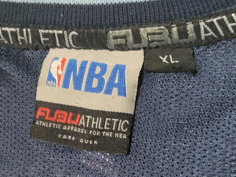 Fubu Athletic NBA Pullover 1/4 Zip Mens Size XL Shirt Blue/Red gallery
