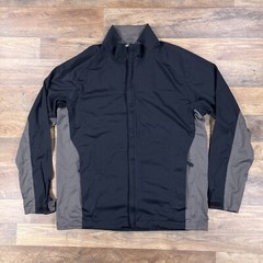 Nike Golf Jacket Mens Medium Black Full Zip Storm Fit Lightweight Windbreaker