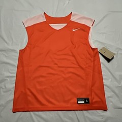 Nike Mens Orange Reversible Pinny Lacrosse Scrimmage Vest Small 100% Poly New