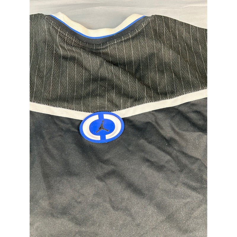 Jordan Brand 23 Basketball Jersey Mens XL Black Blue Pinstripe Mesh V-Neck Tank gallery