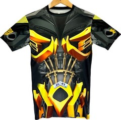 Under Armour x Transformers Compression Shirt Mens Medium Bumblebee Sports Gym
