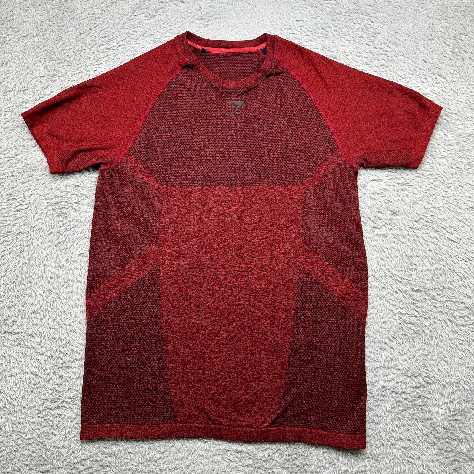 Gymshark Phantom Shirt Men XL Compression Red Bodybuilding Athleisure gallery