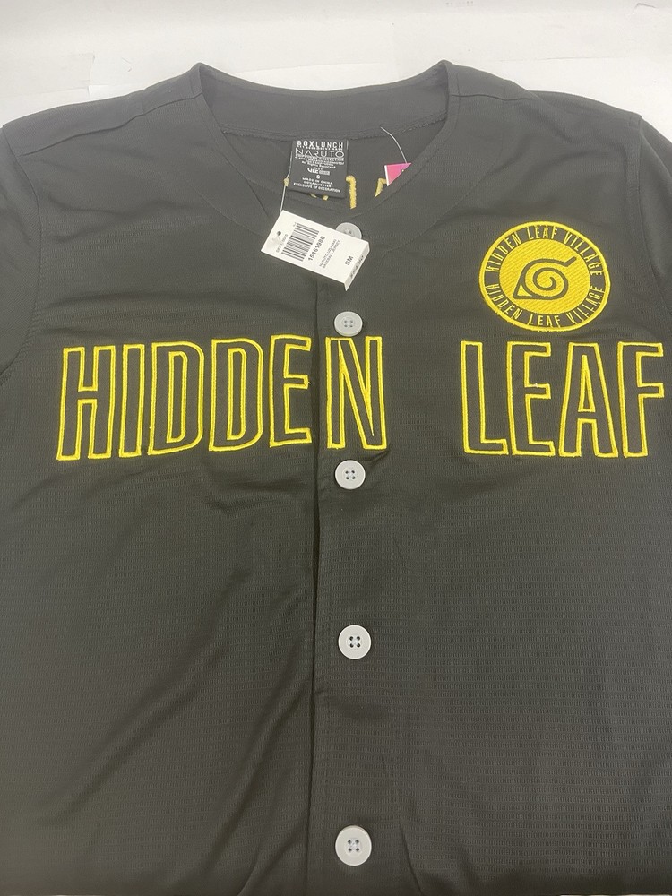 Vtg UZUMAKI #9 Shippuden Box Lunch Naruto Hidden Leaf Baseball Jersey Men's Sz S