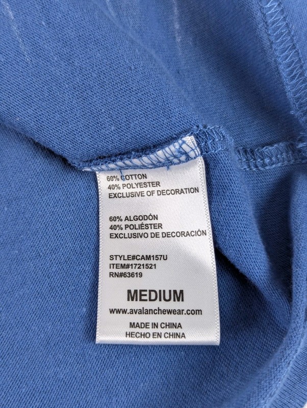 Avalanche Outdoor Supply Co Men's Relaxed Fit Shirt Blue Sz Medium gallery