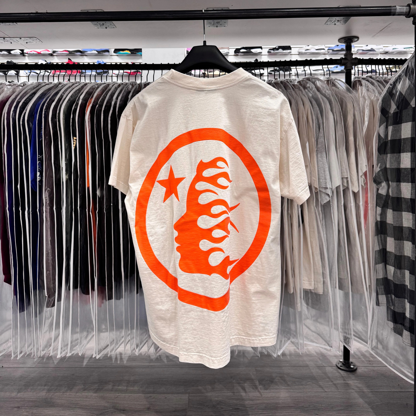 Hell Star Gel Logo Tee White Orange gallery