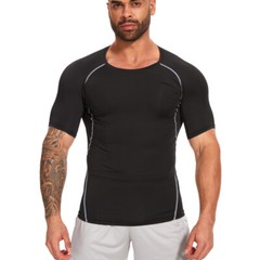 Men’s Breathable T-Shirt Wicking Cool Dry Running Gym Top Sports Performance Tee