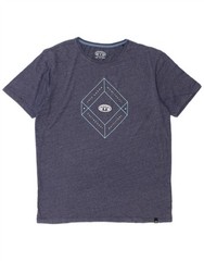 ANIMAL Mens Graphic T-Shirt Top Large Navy Blue Polyester DK13