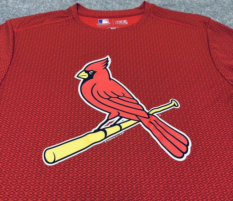 MLB St. Louis Cardinals Shirt Men's Medium TX3 Cool Performance Graphic Tee gallery