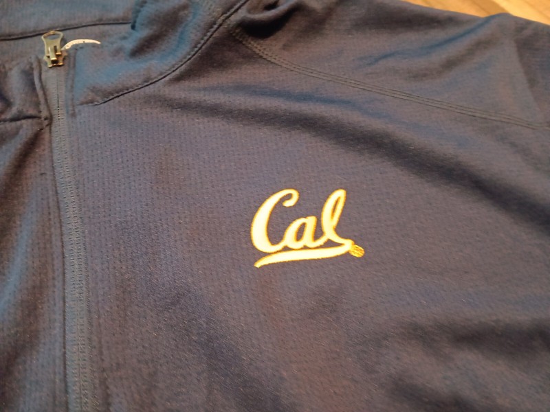California golden bears men's XL size navy blue 1/4 zip pullover shirt NWT gallery