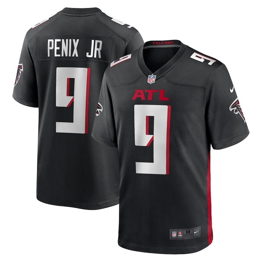 Men's #9Michael Penix Jr Black Player SportShirt Adult - All Stitched gallery