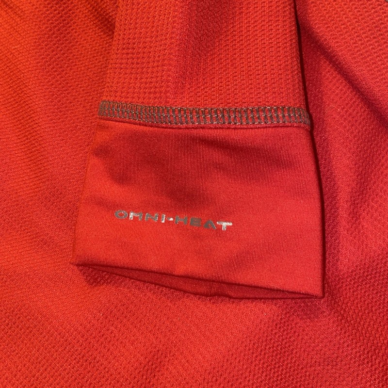 Columbia Omni-Heat Quarter Zip Pullover Red Thermal Lined Sz L 0121 gallery