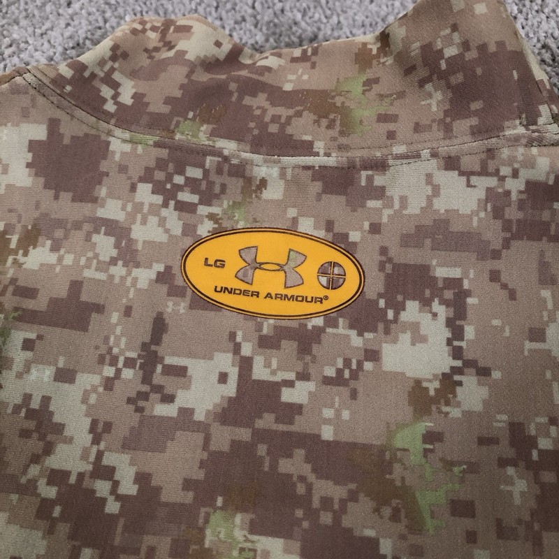 Under Armour Compression Mens Large Digital Camo Mock Neck Base Layer gallery