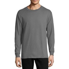 Hanes Men’s ComfortSoft Long Sleeve Tee, Smoke Grey, 2XL