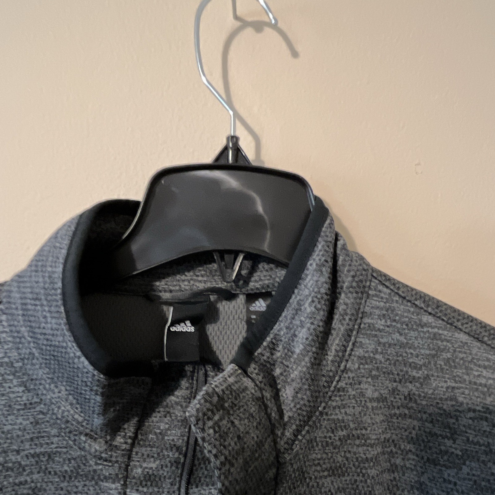 Adidas Mens Lightweight Top Zip Jacket Size XL Gray Black Pullover Golf Sports gallery