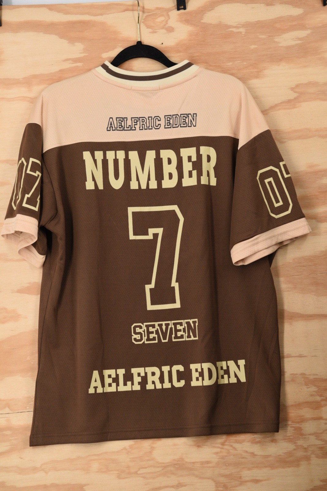 AELFRIC EDEN Contrast Color Racing Jersey Mens Medium Coffee gallery