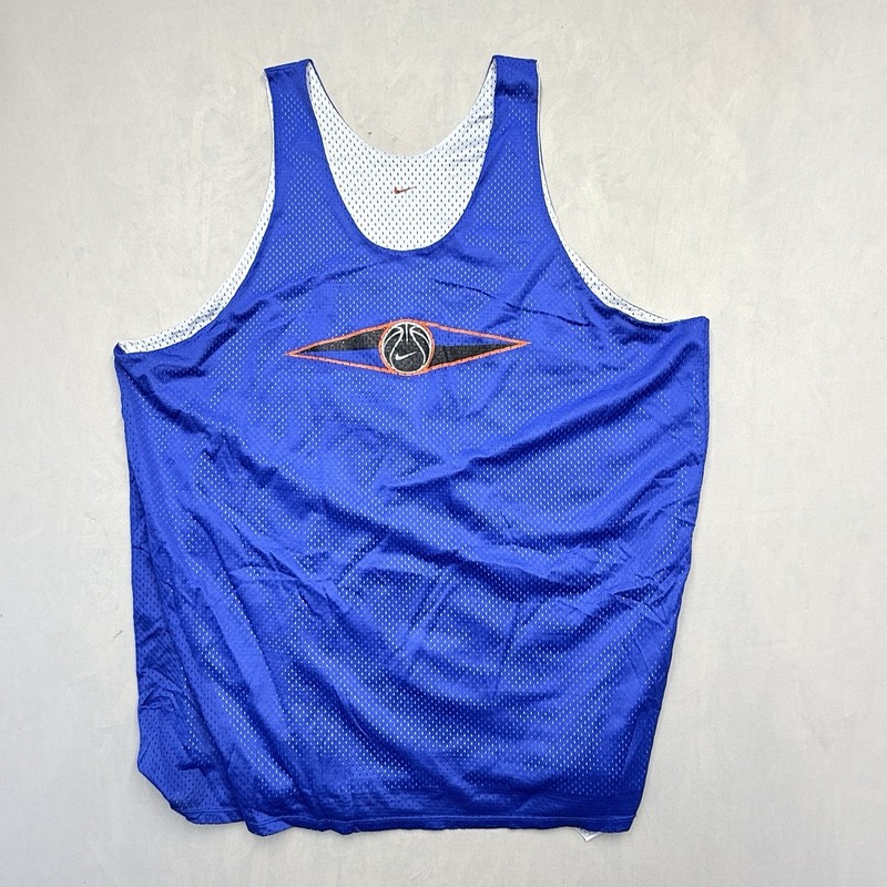 Vintage Nike Reversible Mesh Practice Jersey Navy Blue White Adult XXL gallery