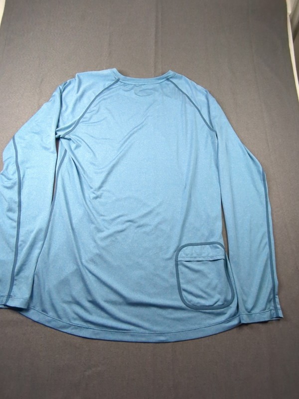 Terry Dri-Fit Cycling T-shirt Blue Men's Large Long Sleeve gallery