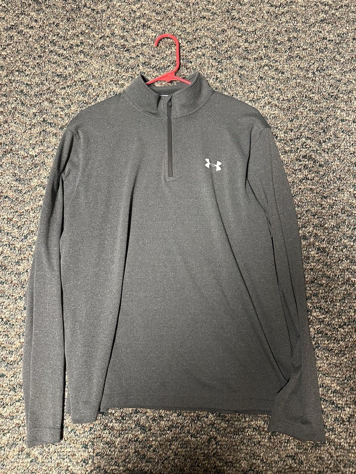 Under Armour Men’s Large Quarter Zip Pullover Gray Athletic Long Sleeve gallery