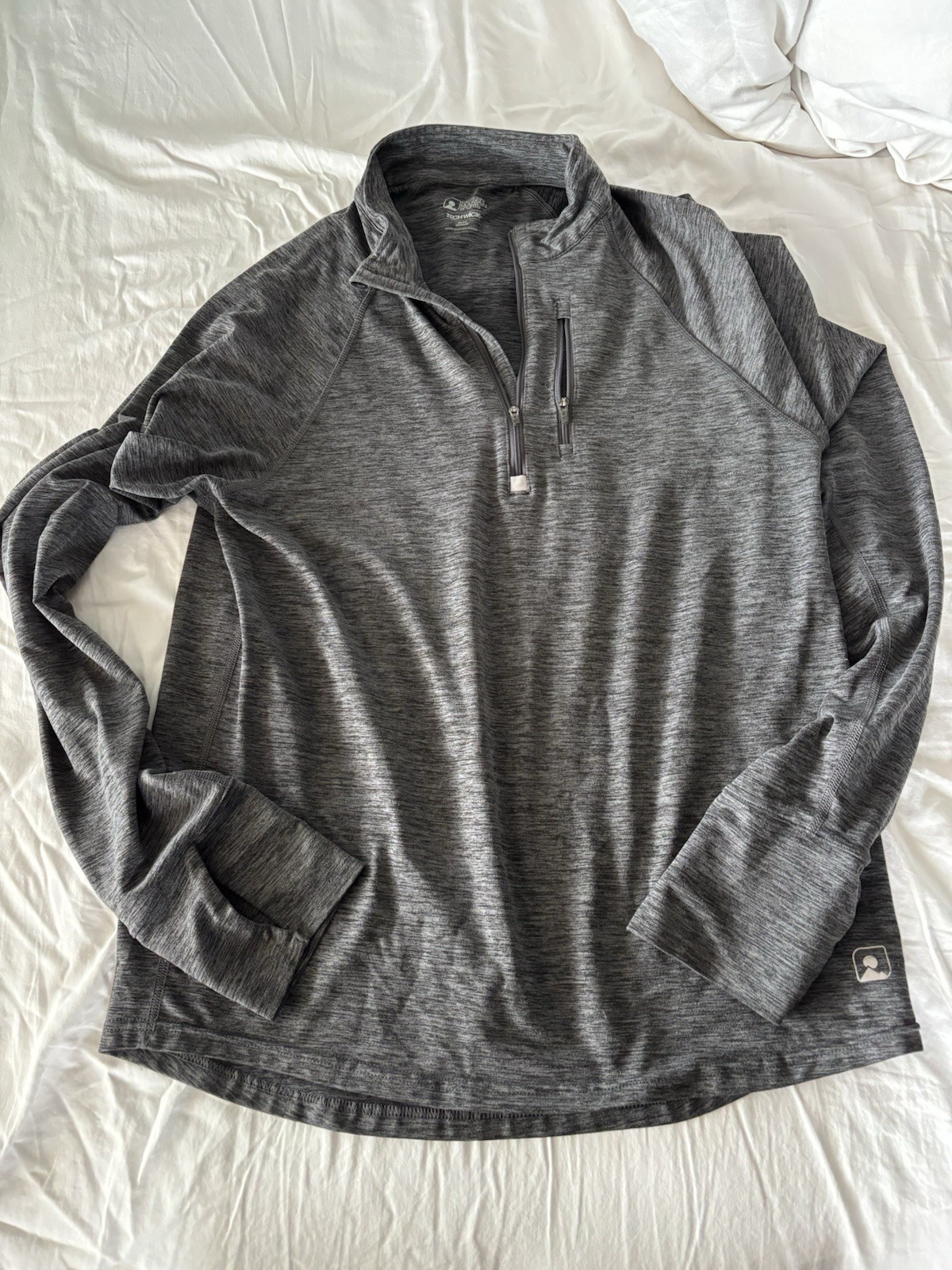 Eastern Mountain Sports Men’s Grey Quarter Zip Size Medium gallery