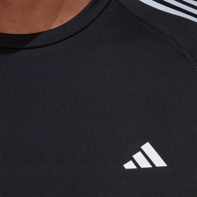 adidas Men's Techfit 3 Stripes AEROREADY Men's Training T-Shirt Tee HD3525 gallery