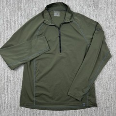 KUIU Peloton 118 Pullover Mens L Green Quarter Zip Long Sleeve Primeflex Makspec
