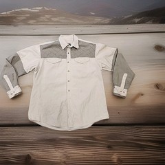 Cabelas Padded Shoulder Thick Denim Hunting Shirt Mens XL Lightly Distressed