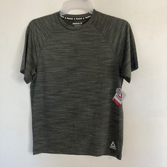 Nwt Reebok Mens T Shirt Sz S Adult Dark Gray Heather Workout Athletic