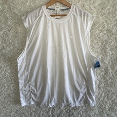 Champion Double Dry Muscle Sleeveless Tank Top White Athletic Gym Shirt Size XXL
