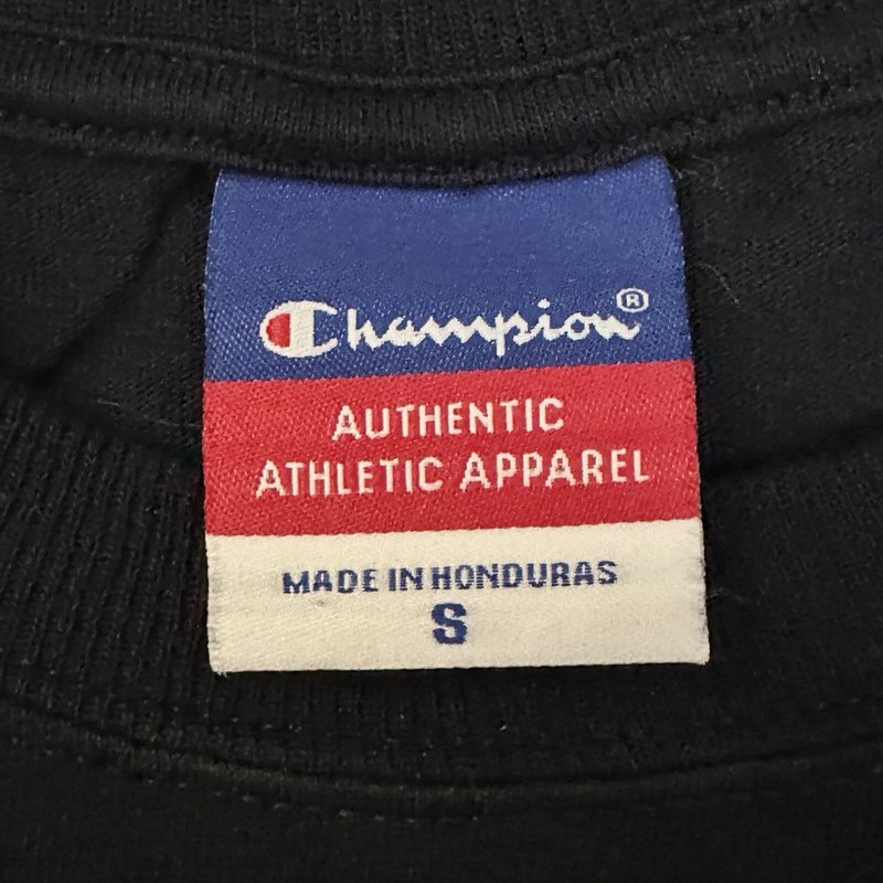Champion Authentic Athletic Apparel Men’s S Navy Blue Graphic Logo S/S T-Shirt gallery